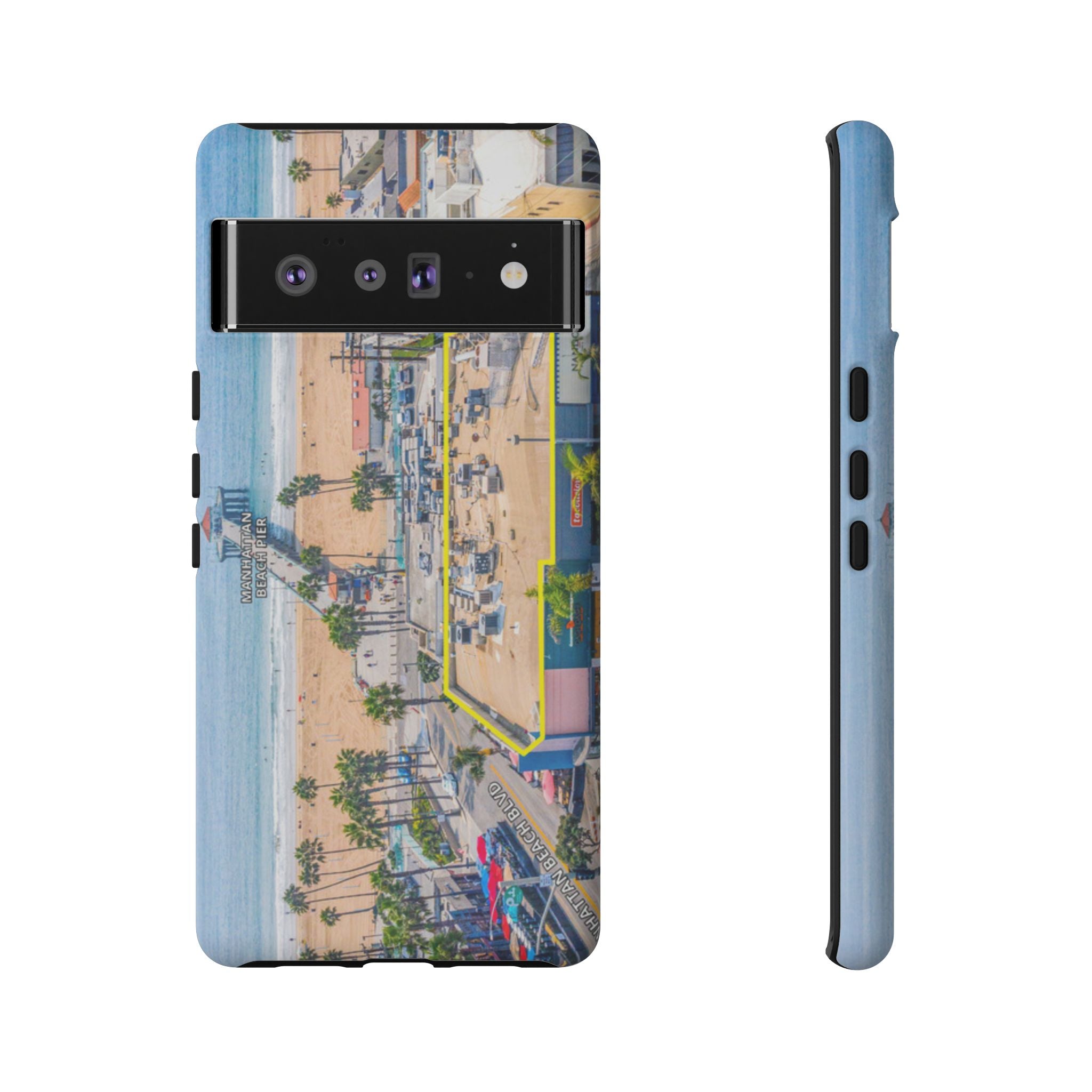 Phone Cases, Manhattan Beach California iPhone Samsung Google Tough Cases, Beach Lovers Gifts, Coastal Accessories, Ocean Phone Covers,