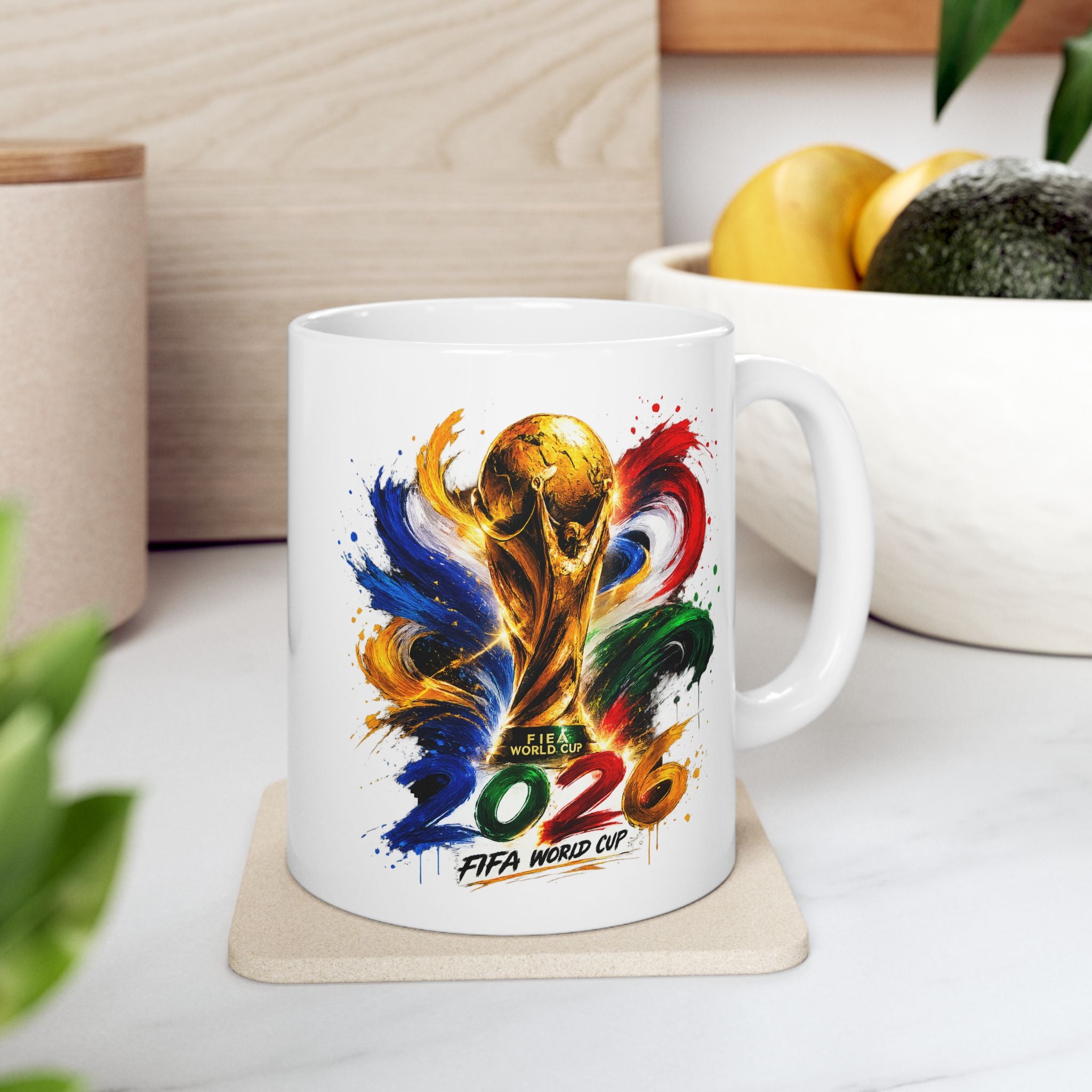 World Cup FIFA 2026 Ceramic Mug — Colorful 11oz & 15oz Coffee Cup