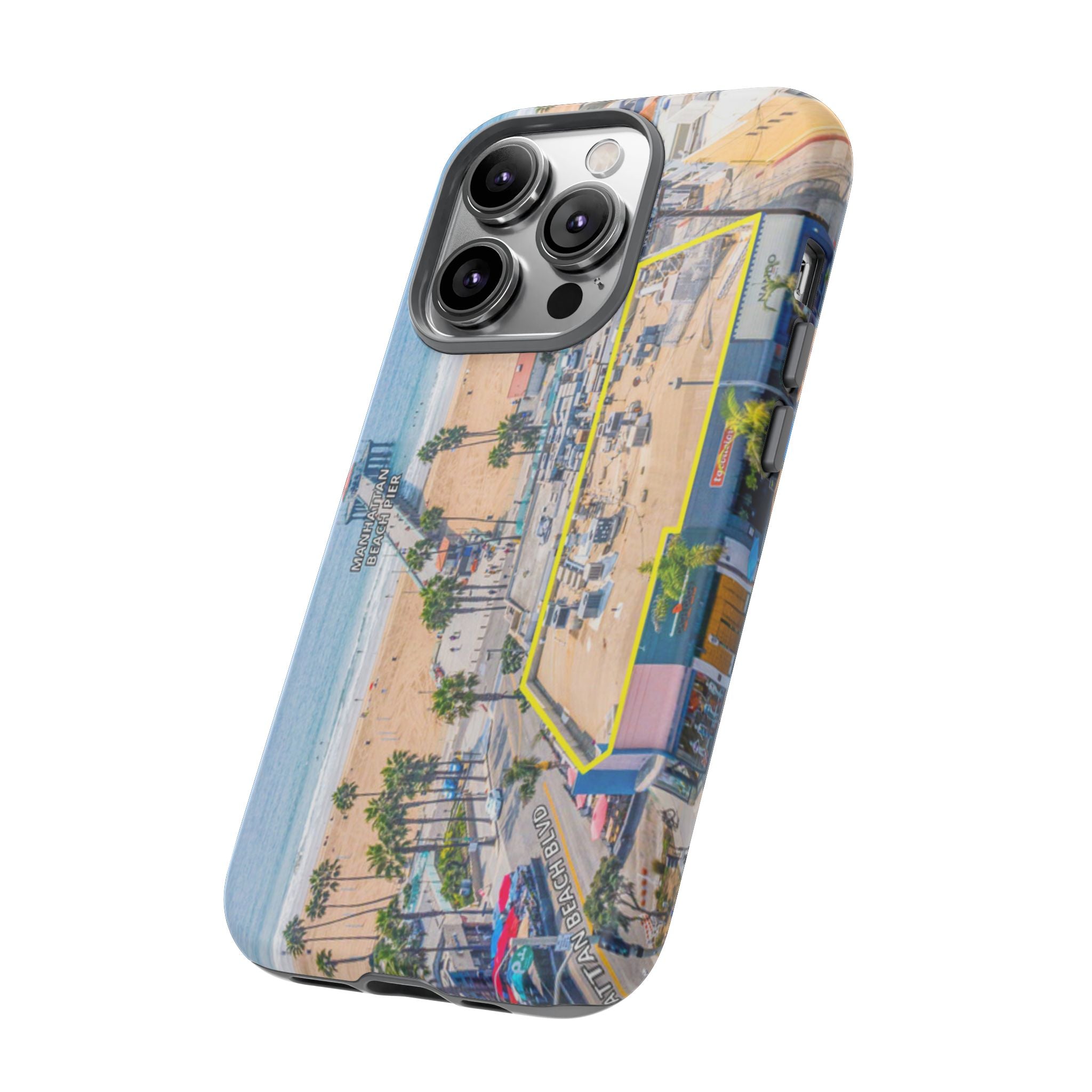 Phone Cases, Manhattan Beach California iPhone Samsung Google Tough Cases, Beach Lovers Gifts, Coastal Accessories, Ocean Phone Covers,