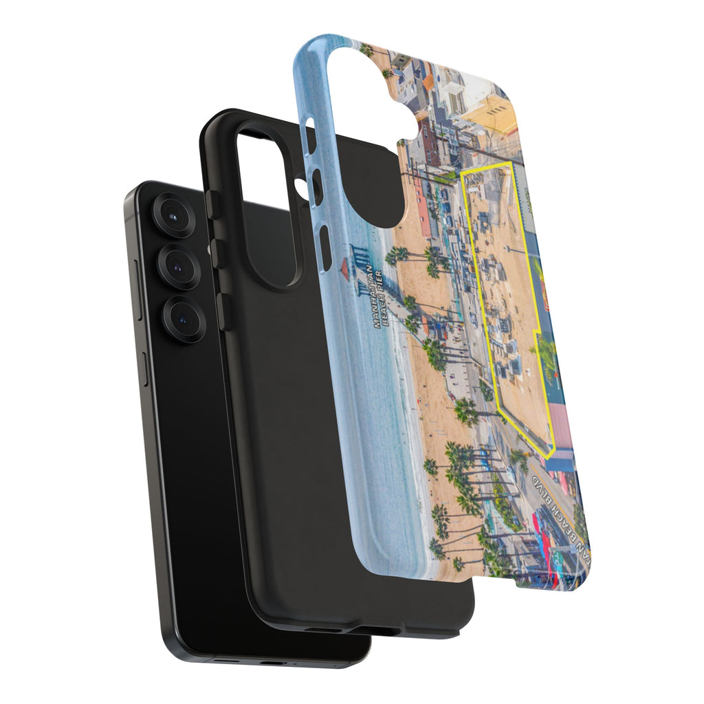 Phone Cases, Manhattan Beach California iPhone Samsung Google Tough Cases, Beach Lovers Gifts, Coastal Accessories, Ocean Phone Covers,