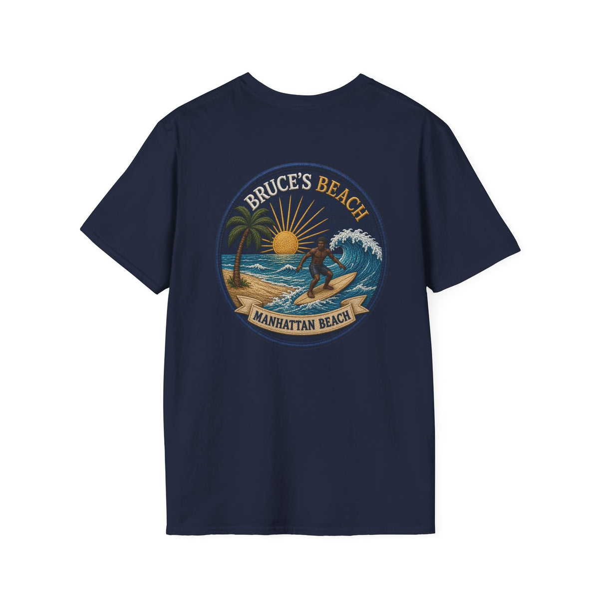 Bruce's Beach Manhattan Beach Surf Patch T-Shirt