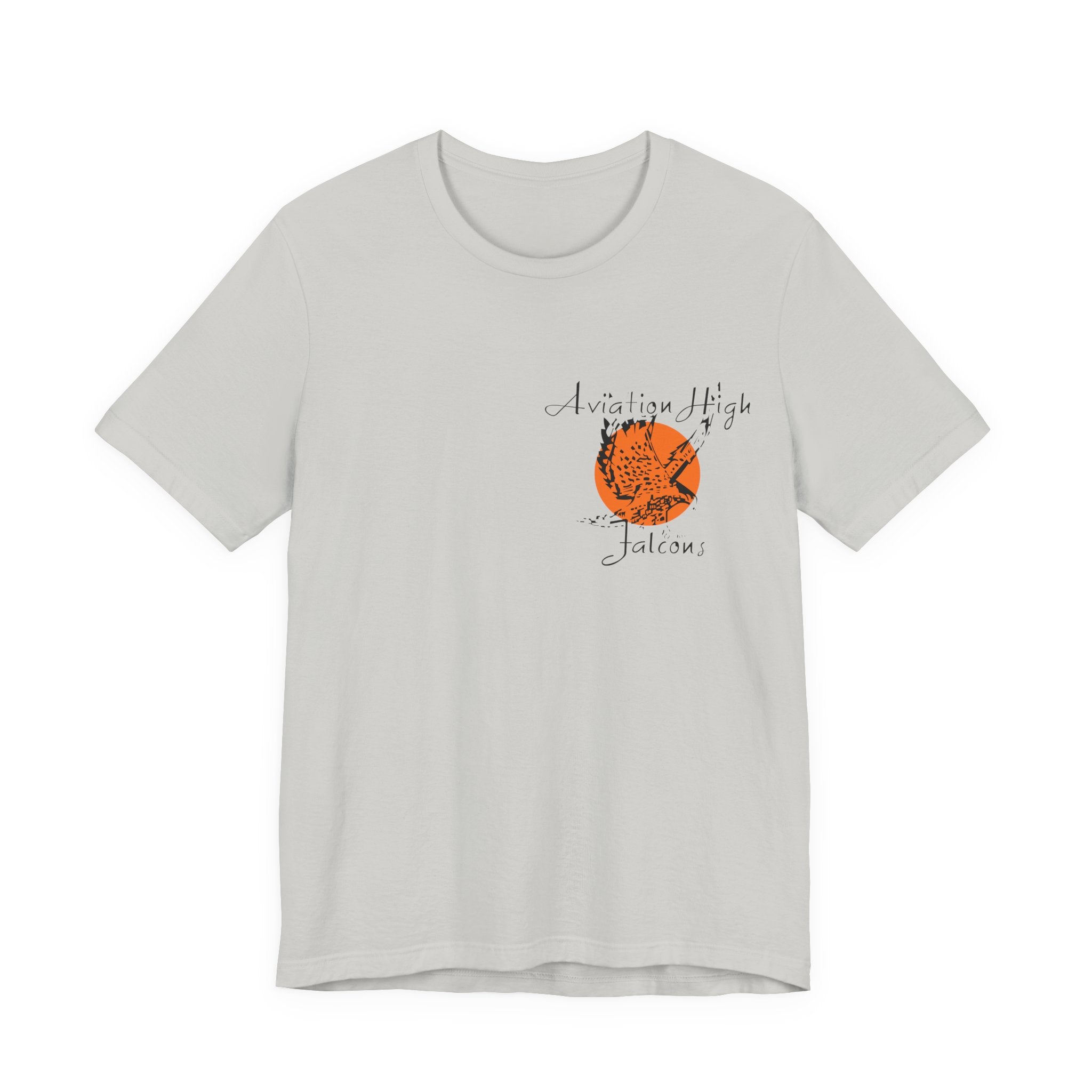 Aviation High School Signage Logo - Many Colors - Unisex Jersey Short Sleeve Tee