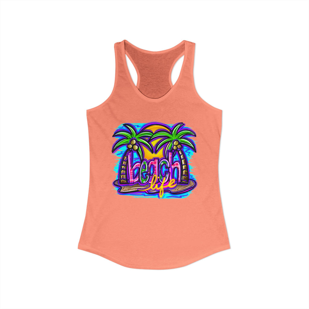 Beach Life Racerback Tank — Women's Beachy Summer Tank Top