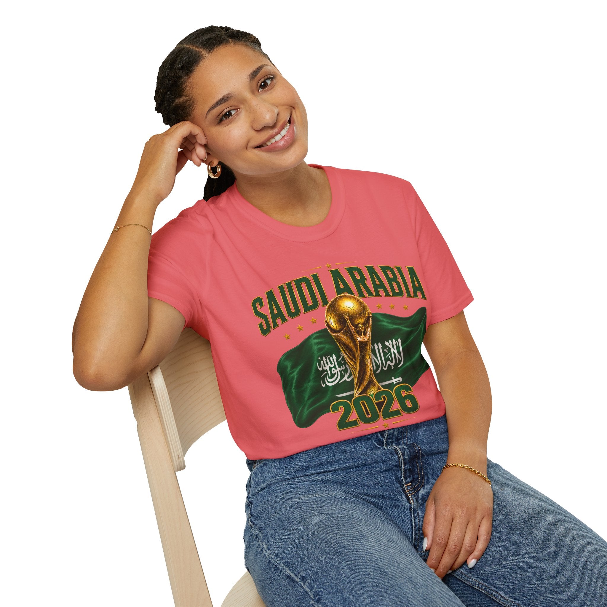 Saudi Arabia 2026 World Cup T-Shirt – Soccer Champion Trophy Design