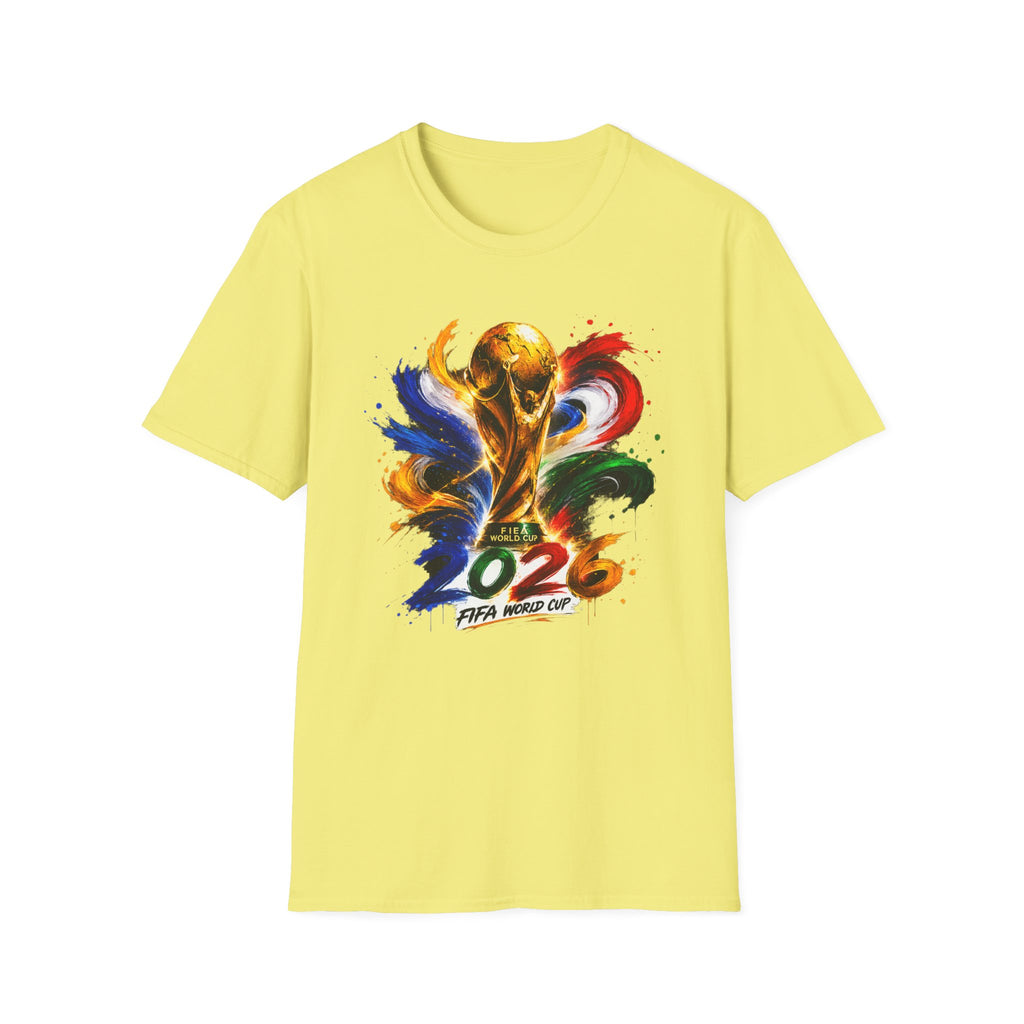 World Cup 2026 T-Shirt — Colorful FIFA Trophy Graphic
