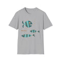 Metlox Pottery Fish Trio T-Shirt | Minimal Ocean Illustration