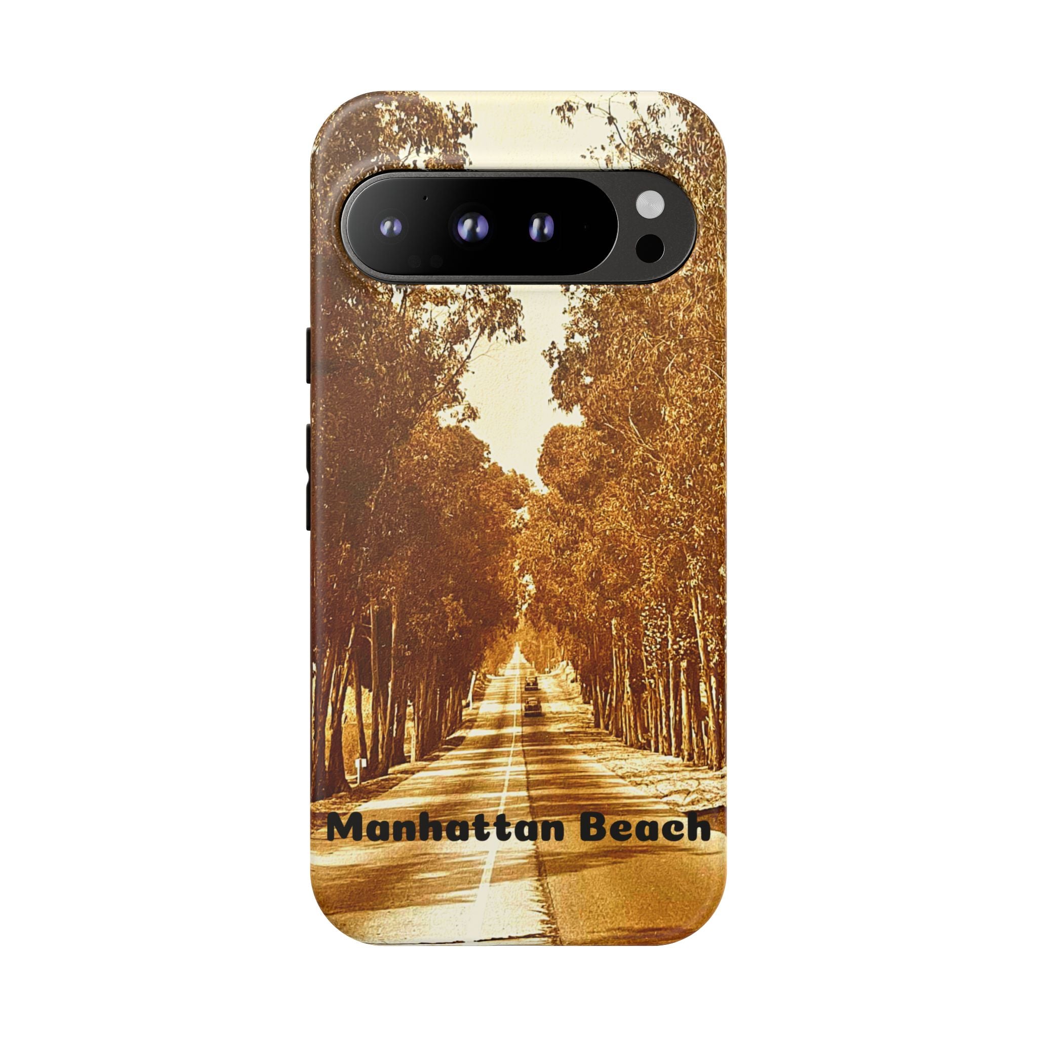 Phone Cases Manhattan Beach Rosecrans Ave Early 60's Tough Cases 90266 California, iPhone Samsung Google Pixel Protective Cover, Vintage
