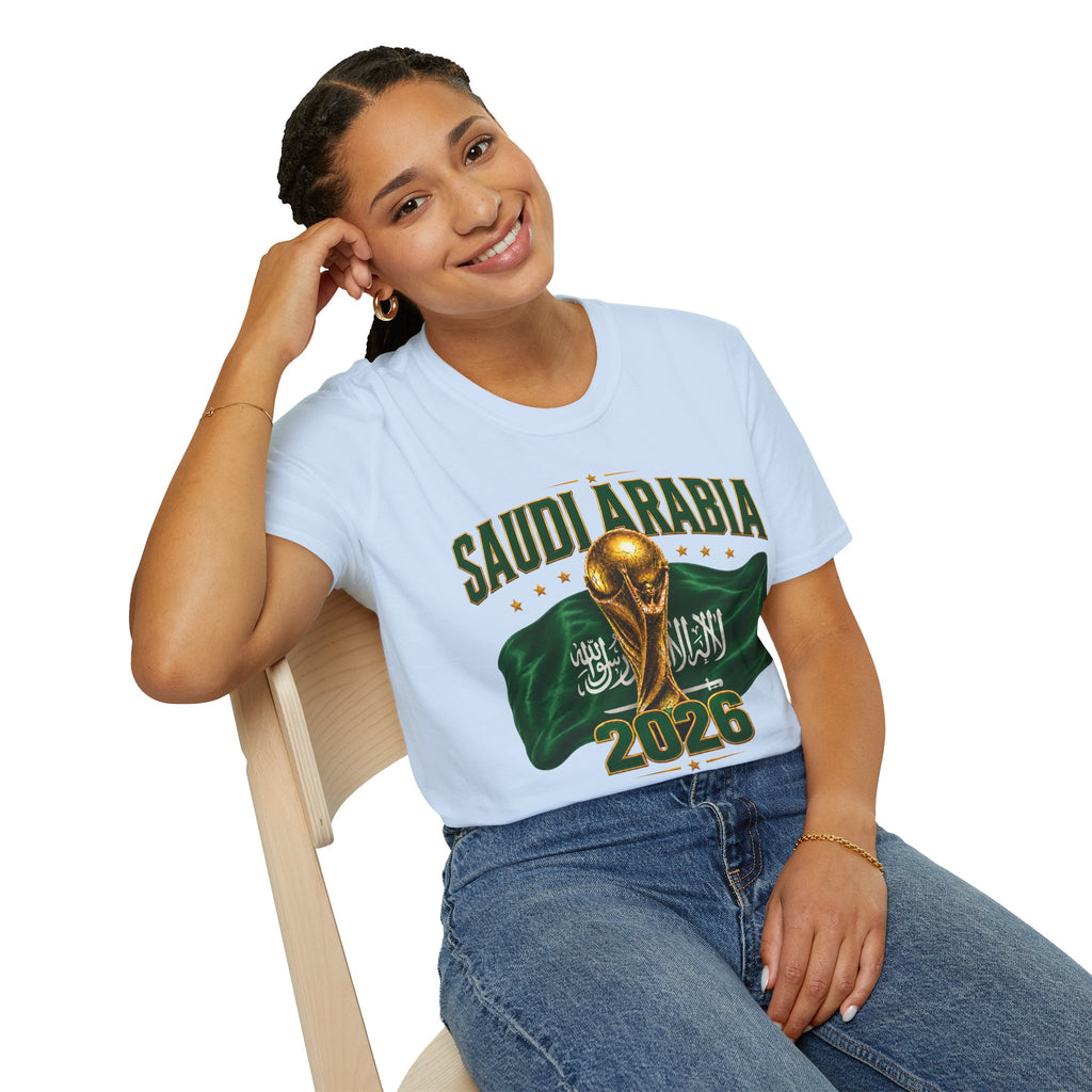 Saudi Arabia 2026 World Cup T-Shirt – Soccer Champion Trophy Design