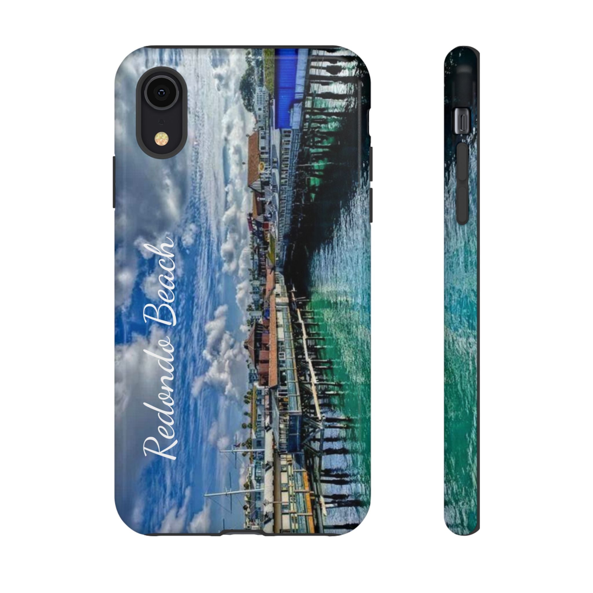 Phone Cases, Redondo Beach California King Harbor Design, Protective Covers, iPhone Accessories, Samsung Accessories, Gift for Travelers