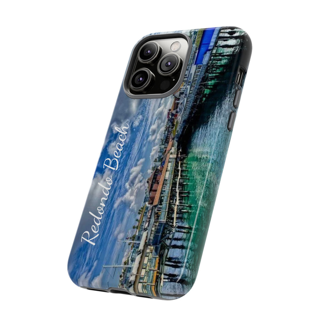 Phone Cases, Redondo Beach California King Harbor Design, Protective Covers, iPhone Accessories, Samsung Accessories, Gift for Travelers