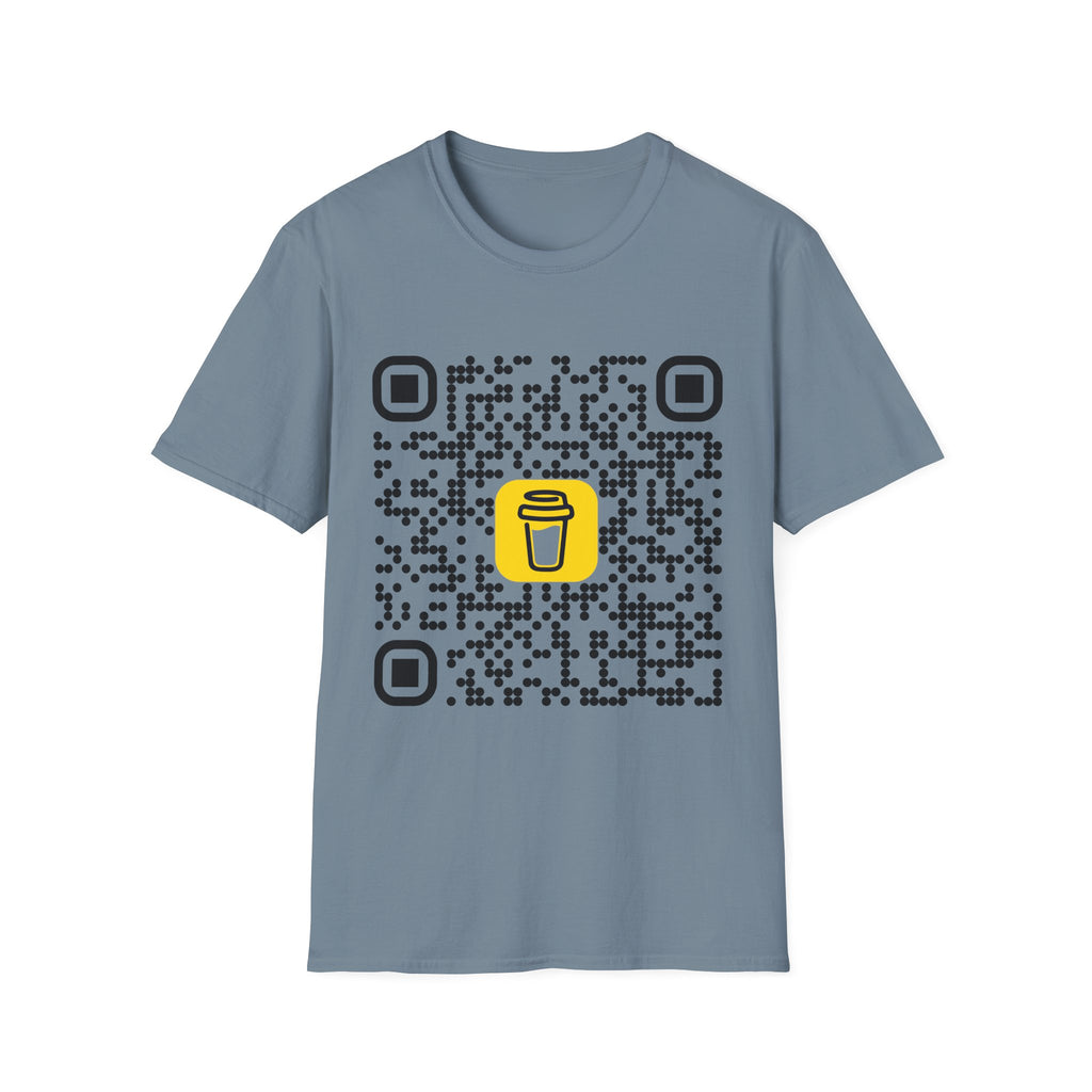 QR Code Coffee Tee — Scan-to-Order Coffee Shop T-Shirt