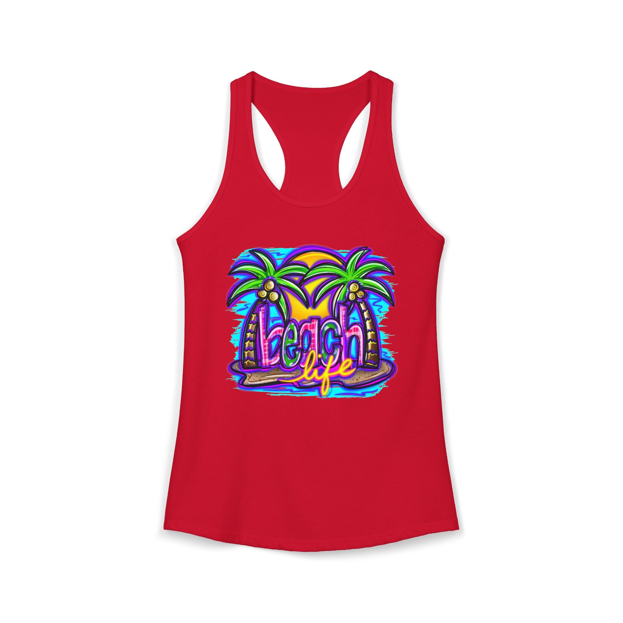 Beach Life Racerback Tank — Women's Beachy Summer Tank Top