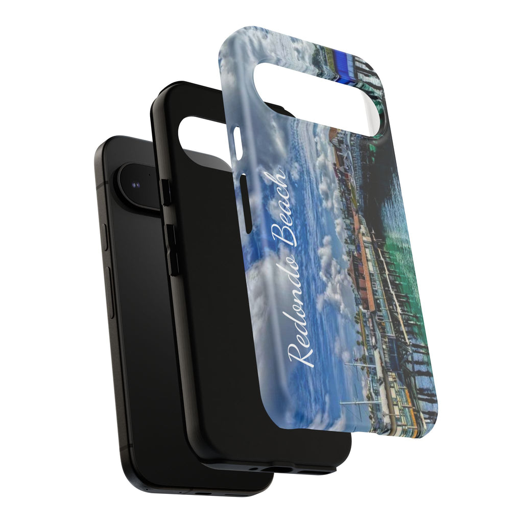 Phone Cases, Redondo Beach California King Harbor Design, Protective Covers, iPhone Accessories, Samsung Accessories, Gift for Travelers