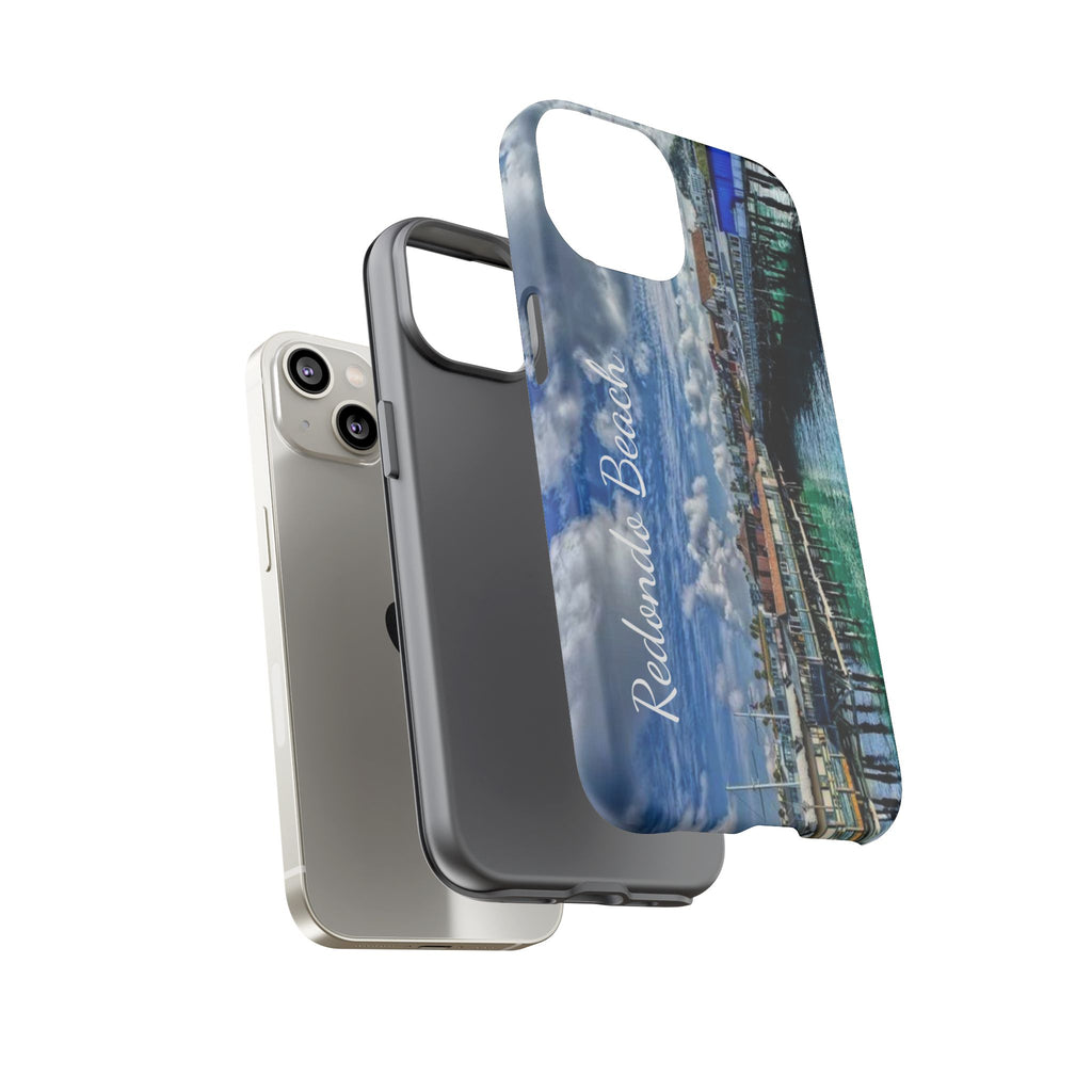 Phone Cases, Redondo Beach California King Harbor Design, Protective Covers, iPhone Accessories, Samsung Accessories, Gift for Travelers