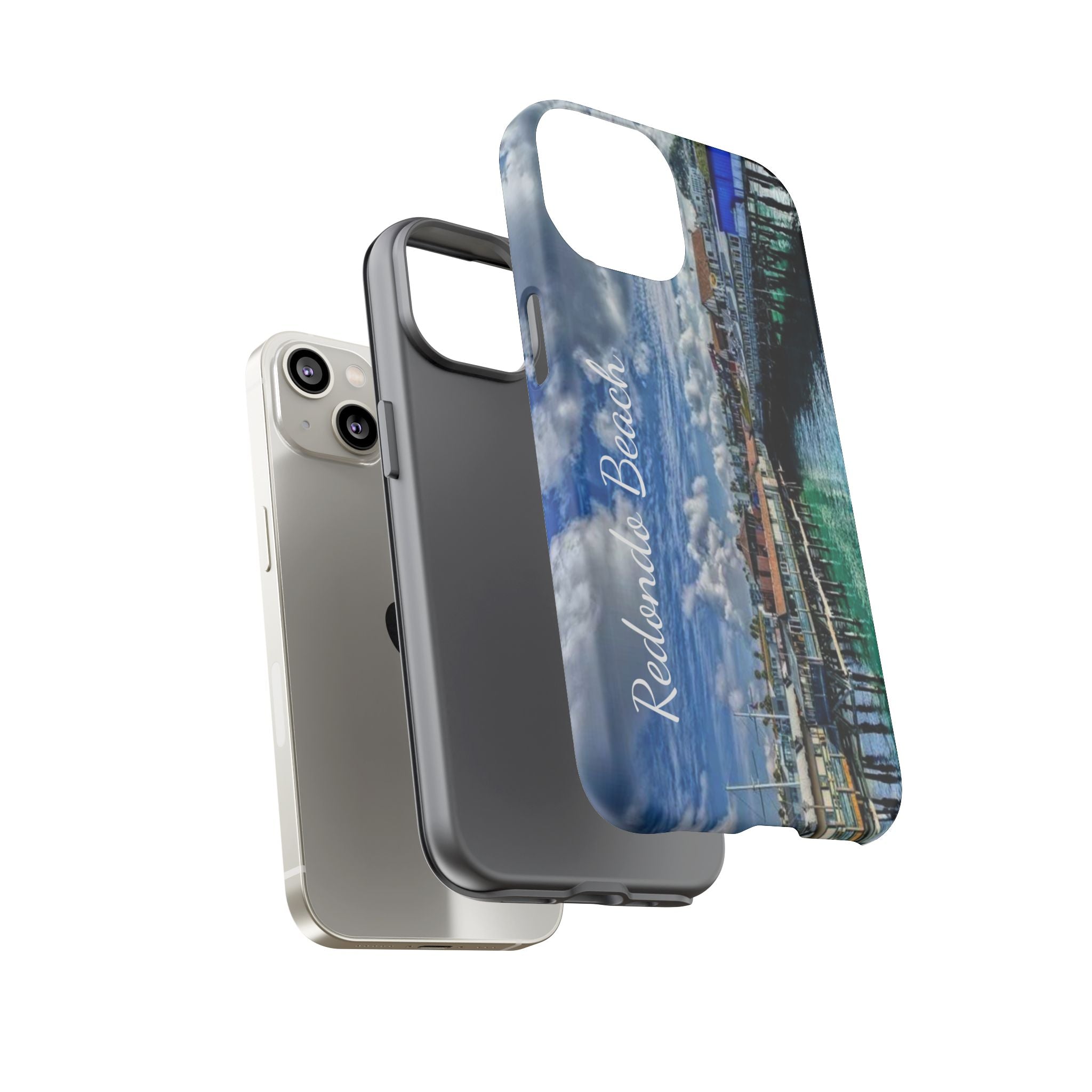 Phone Cases, Redondo Beach California King Harbor Design, Protective Covers, iPhone Accessories, Samsung Accessories, Gift for Travelers