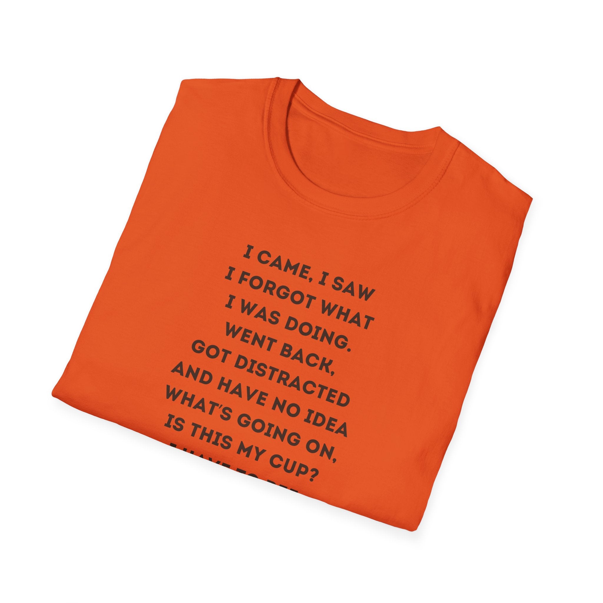Funny Forgetful Grandpa Quote T-Shirt | Retro Grandpa I Got to Pee Illustration