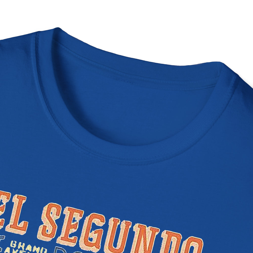 El Segundo Typography T-Shirt | Beach Town Landmarks Word Art