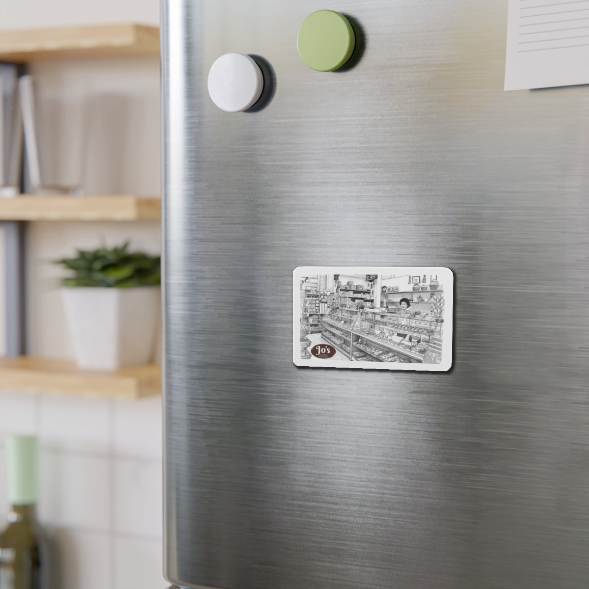 Vintage Candy Store Manhattan Beach Illustration Die-Cut Magnet | Jo's Candy Cottage  IYKYK