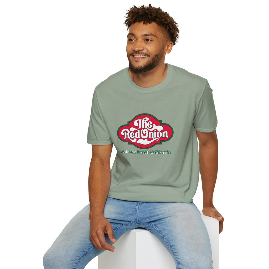 Red Onion Redondo Beach California  Restaurant  Retro Tee, Soft Cotton Shirt, Casual Vintage T-Shirt #OldSouthBay.com