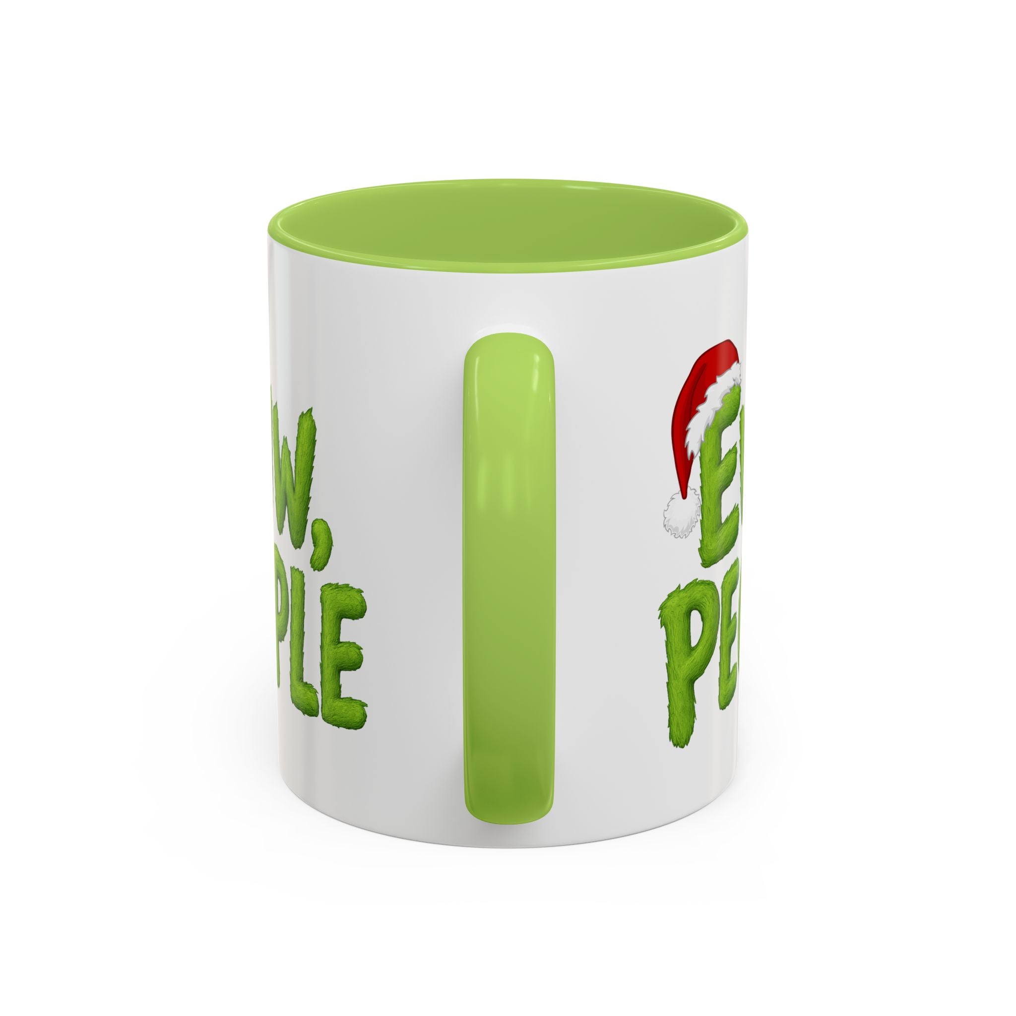 Eww People mug | Accent coffee mug, holiday Santa hat design