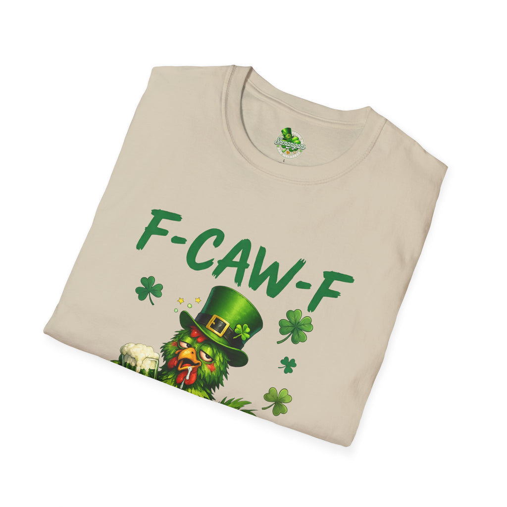 F-CAW-F Leprechaun Chicken T-Shirt | St. Patrick's Day Shamrock Tee