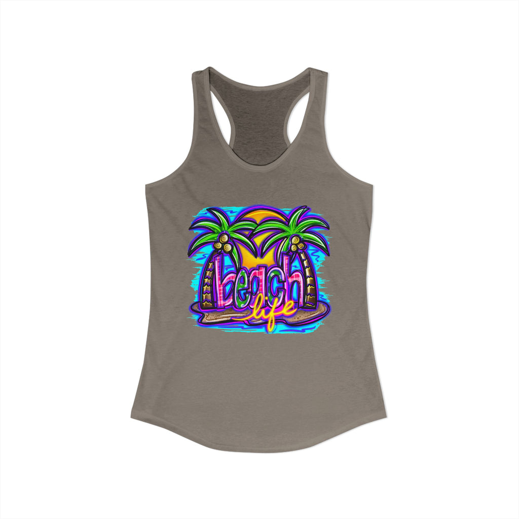Beach Life Racerback Tank — Women's Beachy Summer Tank Top