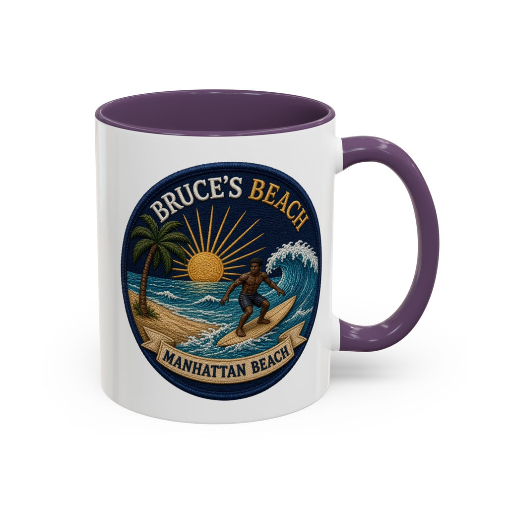 Bruce's Beach Manhattan Beach Surf Mug – Accent Coffee Cup (11/15oz)