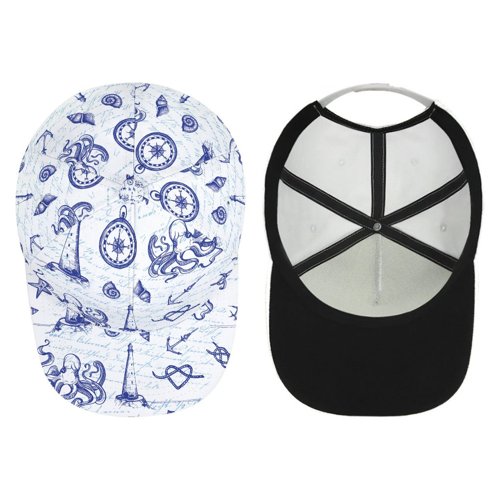 Nautical Ocean Baseball Cap Free Shipping