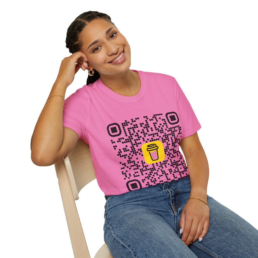 QR Code Coffee Tee — Scan-to-Order Coffee Shop T-Shirt