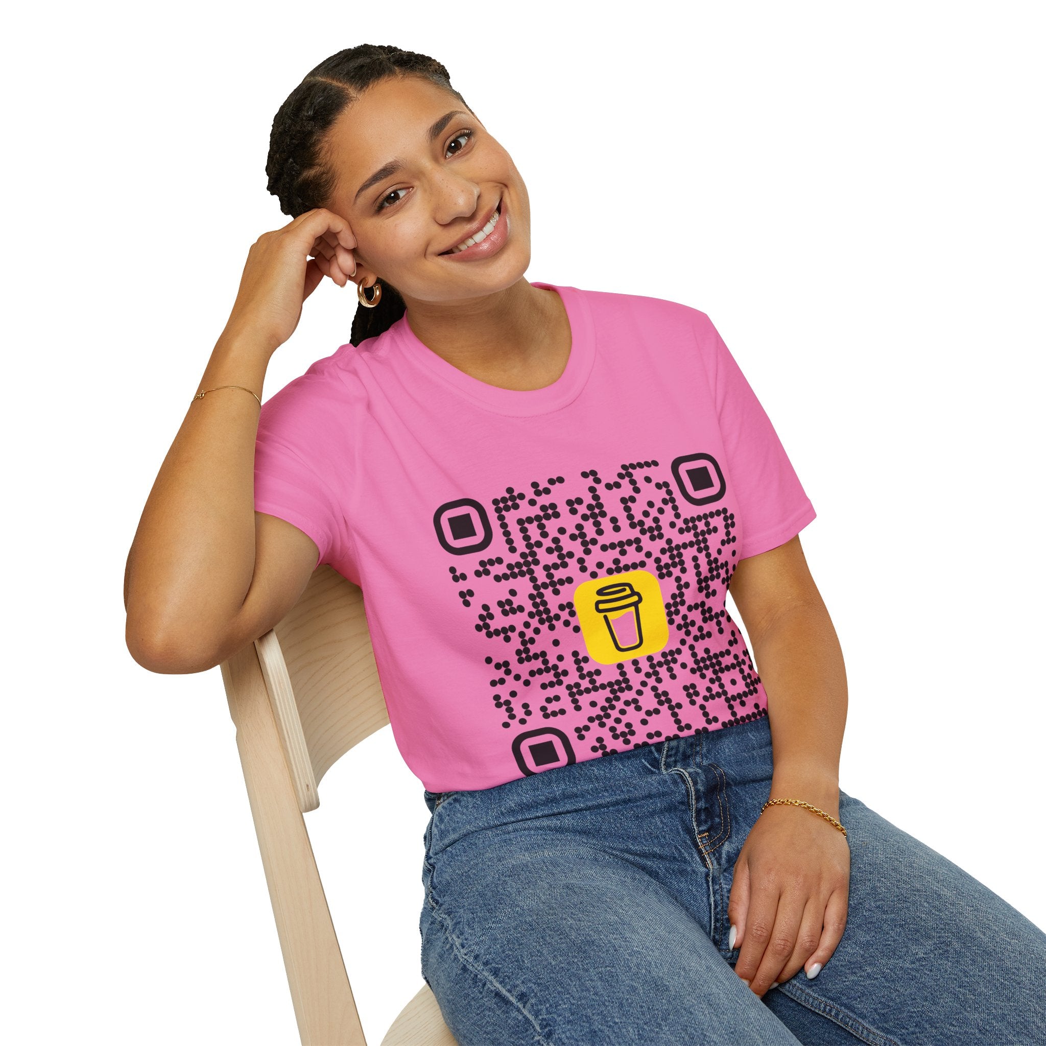 QR Code Coffee Tee — Scan-to-Order Coffee Shop T-Shirt