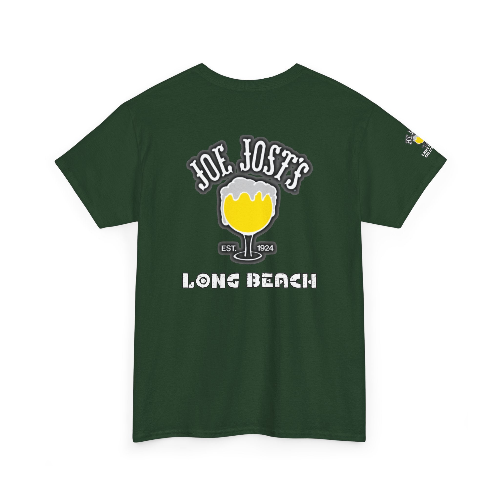 Joe Josts Long Beach California Men's and Woman's Heavy Cotton Tee - Printed 4 Areas