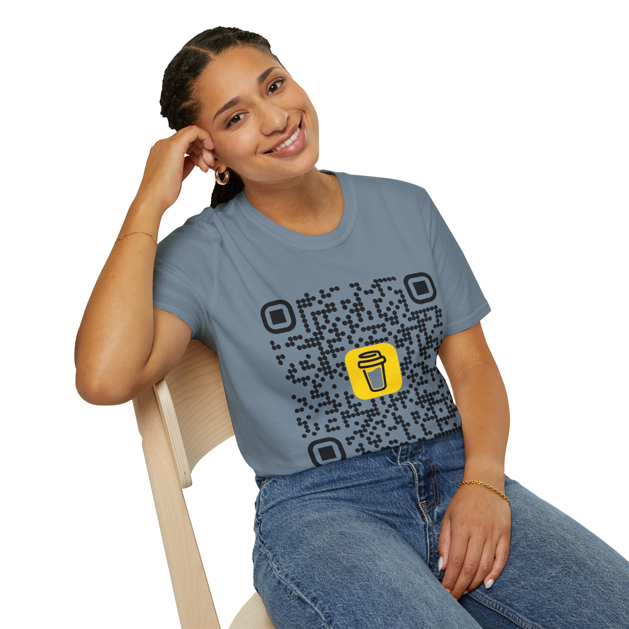 QR Code Coffee Tee — Scan-to-Order Coffee Shop T-Shirt