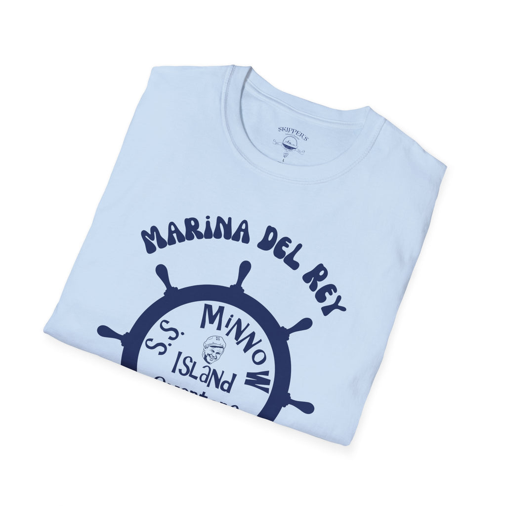 Marina Del Rey Ship Wheel logo T-Shirt | SS Minnow Island Charters, 3 Hour Tours