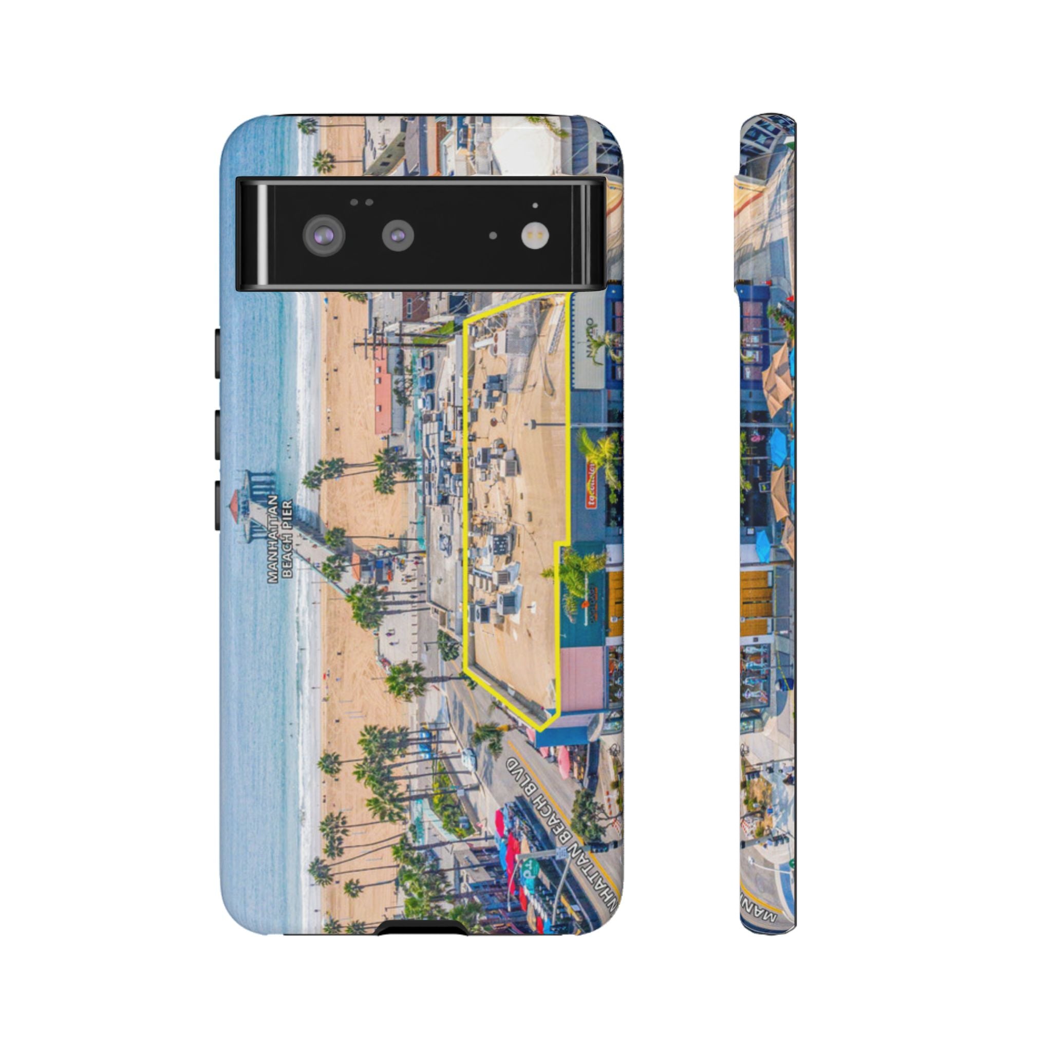 Phone Cases, Manhattan Beach California iPhone Samsung Google Tough Cases, Beach Lovers Gifts, Coastal Accessories, Ocean Phone Covers,