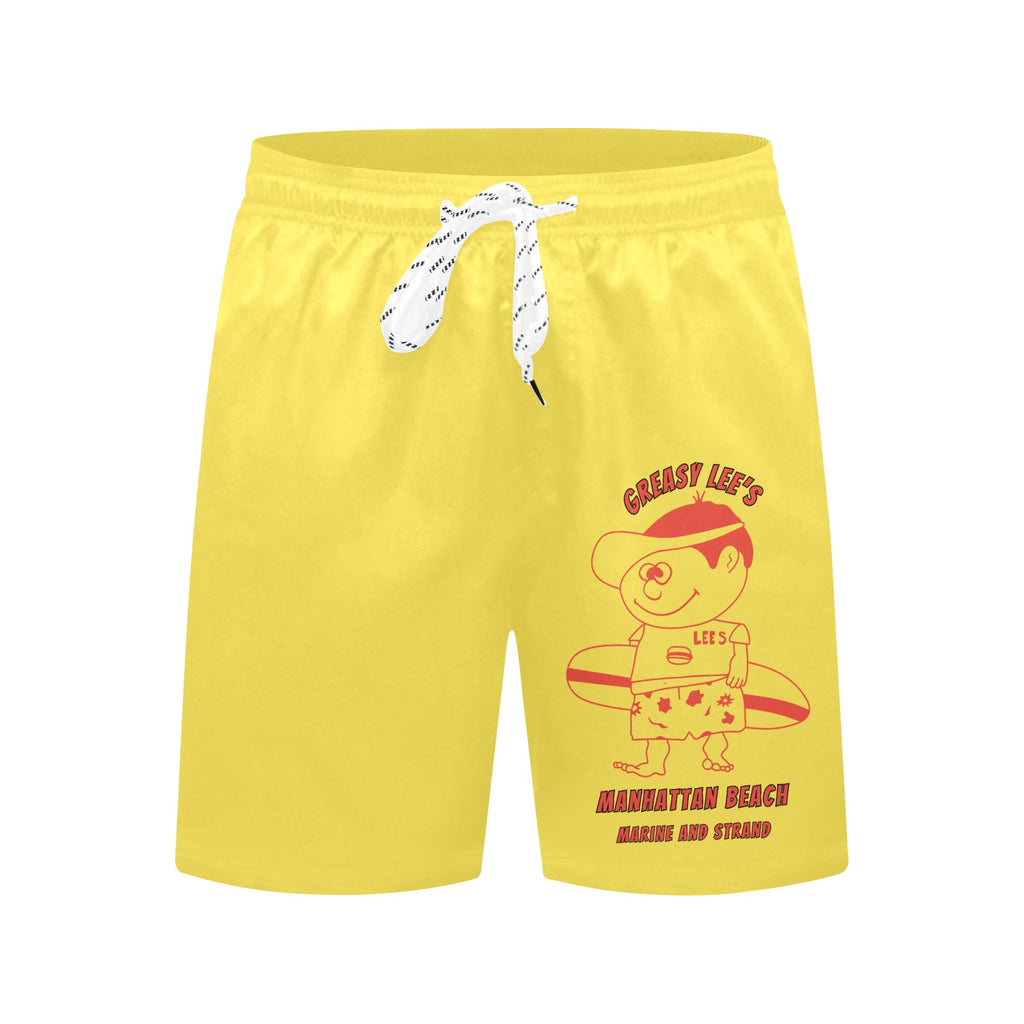 Greasy Lee's Marine Street Manhattan Beach Men's Mid-Length Beach Shorts IYKYK