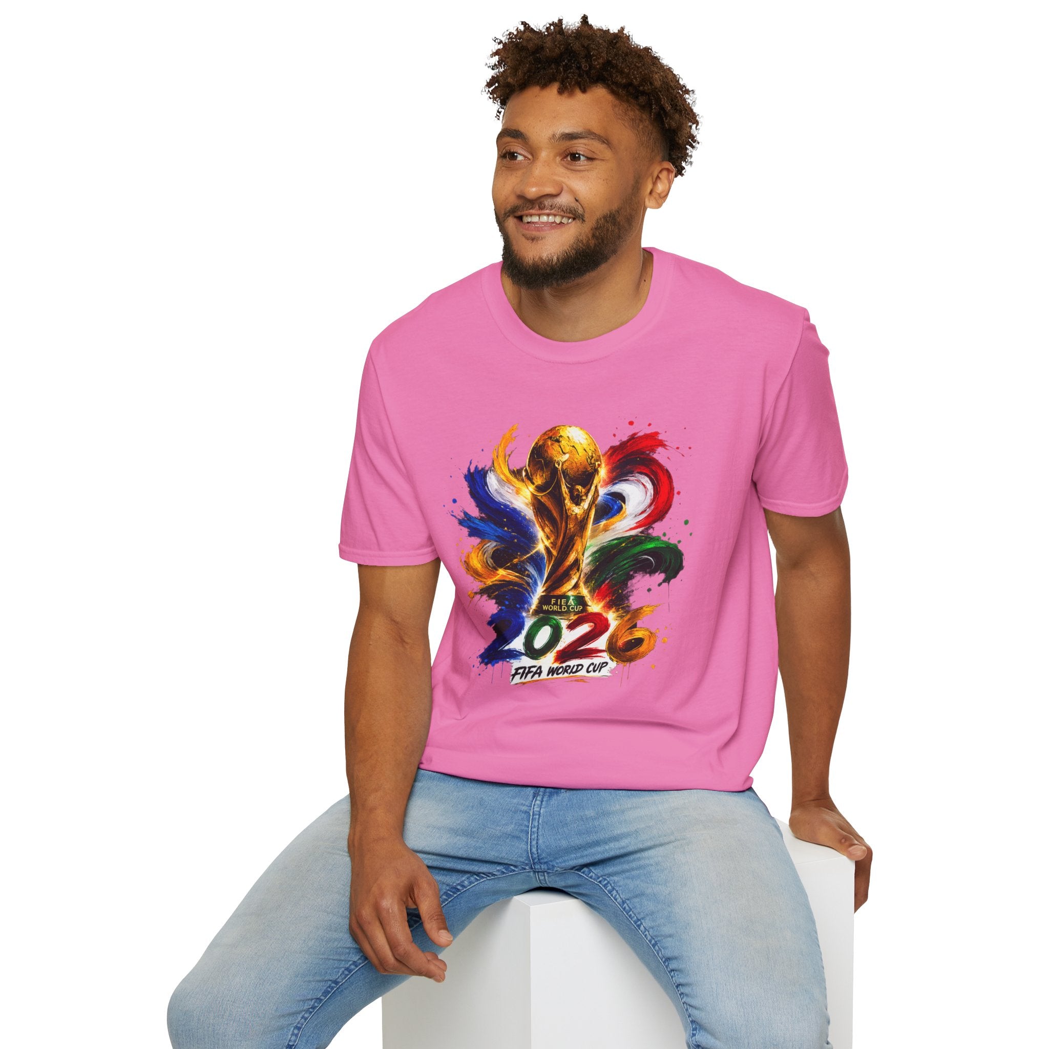 World Cup 2026 T-Shirt — Colorful FIFA Trophy Graphic