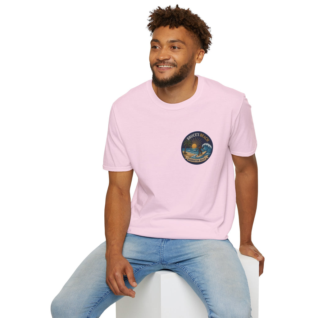 Bruce's Beach Manhattan Beach Surf Patch T-Shirt