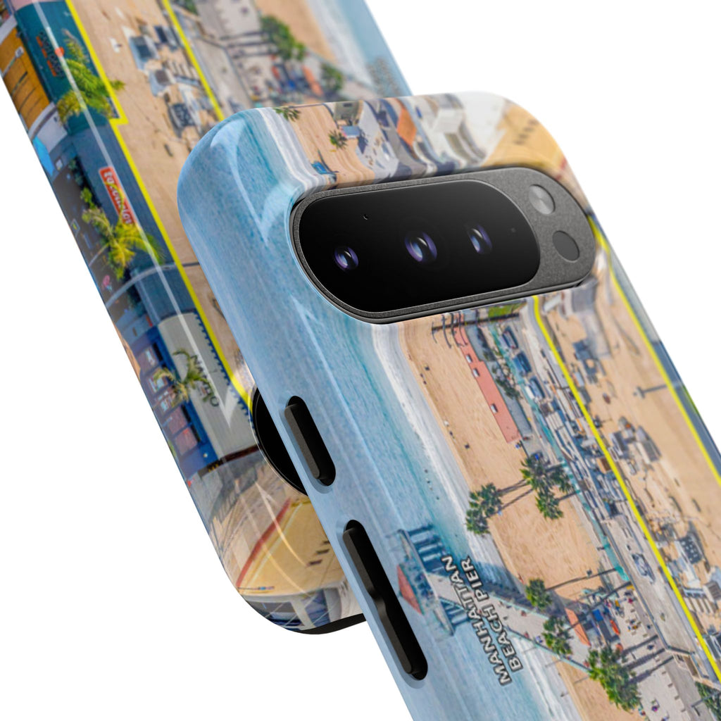 Phone Cases, Manhattan Beach California iPhone Samsung Google Tough Cases, Beach Lovers Gifts, Coastal Accessories, Ocean Phone Covers,
