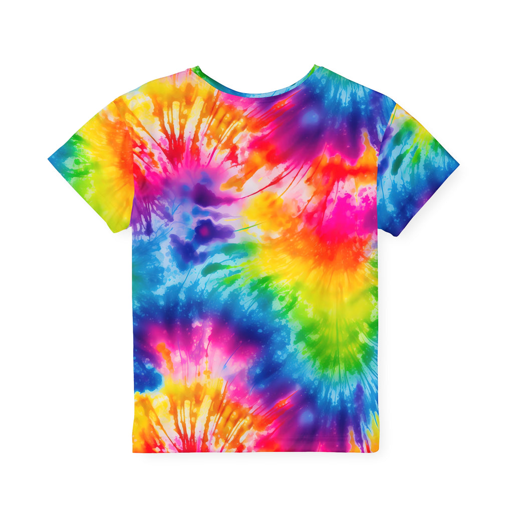 Kids Tie-Dye Sports Jersey — Vibrant All-Over Print Active Tee