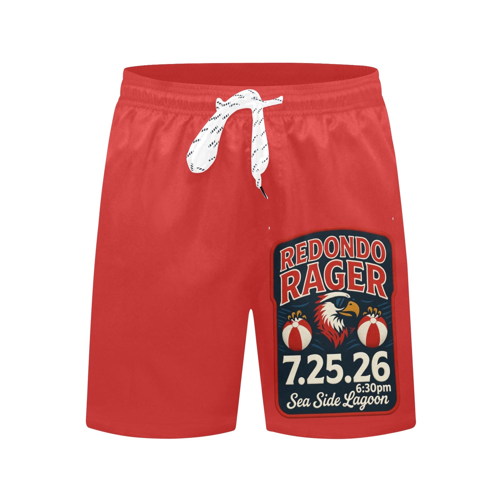 Redondo Rager Seaside Lagoon #RUHS 1st Annual  Men's Mid-Length Beach Shorts