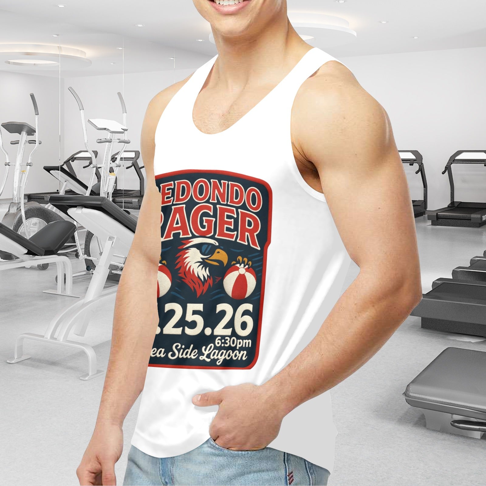 Redondo Rager Seaside Lagoon #RUHS 1st Annual Men's Tank Top  Made in USA
