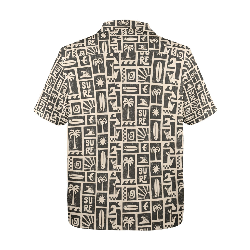 Men's All Over Print Hawaiian Shirt Made In USA Ships to USA Only