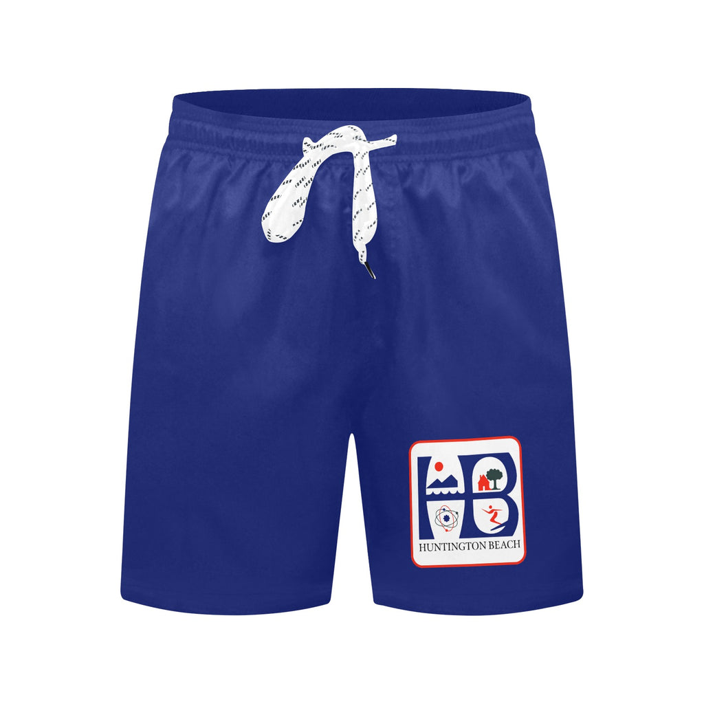 Hunting Beach California Men's Mid-Length Beach Shorts