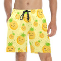 Pineapple Smiles Men's Mid-Length Beach Shorts Free Shipping