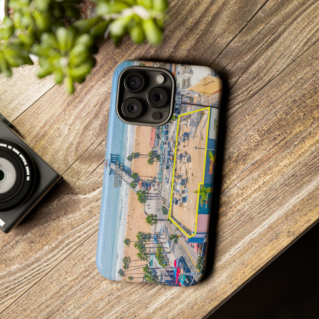 Phone Cases, Manhattan Beach California iPhone Samsung Google Tough Cases, Beach Lovers Gifts, Coastal Accessories, Ocean Phone Covers,