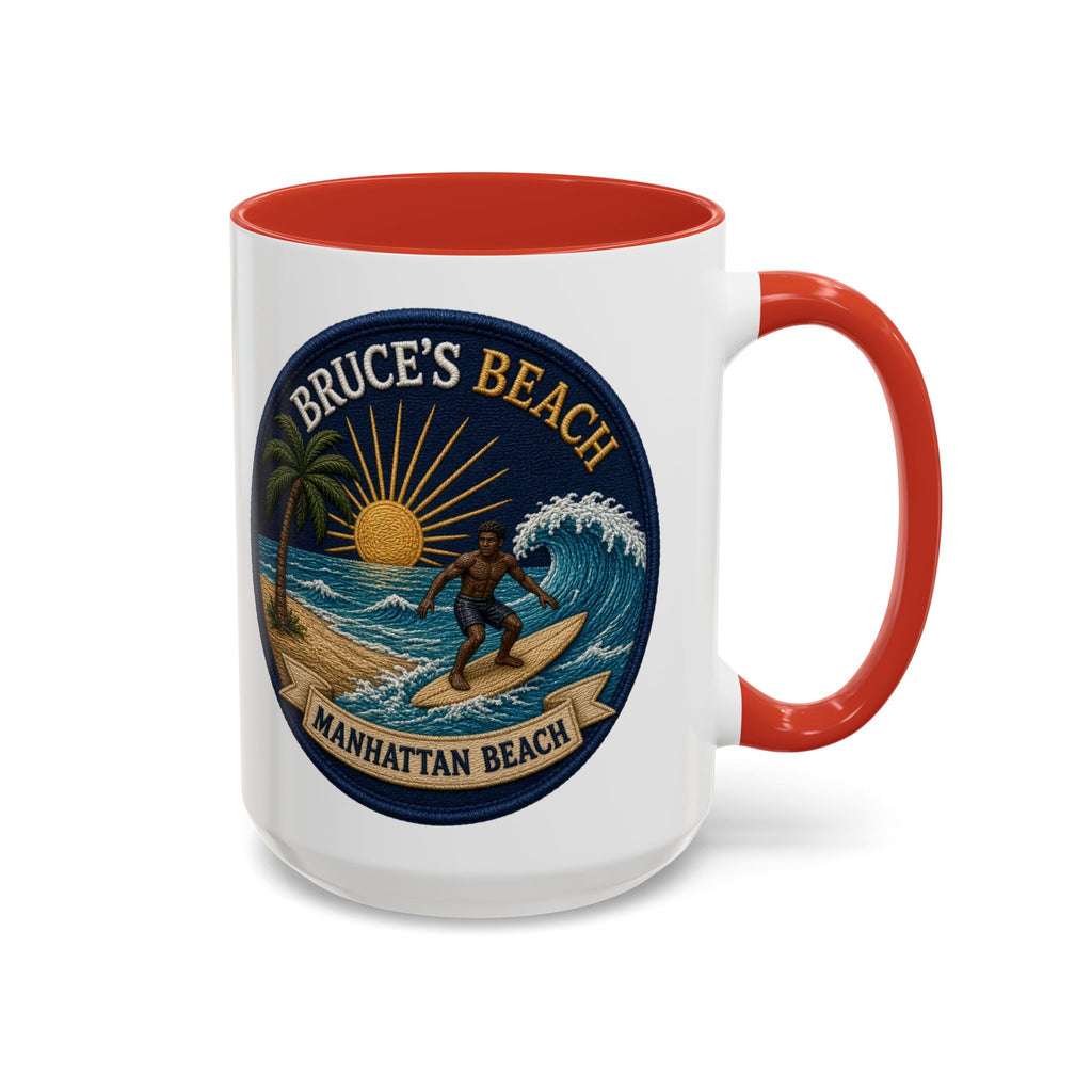 Bruce's Beach Manhattan Beach Surf Mug – Accent Coffee Cup (11/15oz)