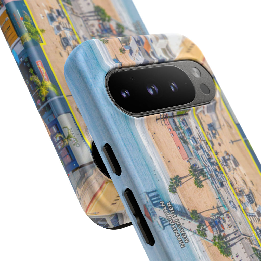 Phone Cases, Manhattan Beach California iPhone Samsung Google Tough Cases, Beach Lovers Gifts, Coastal Accessories, Ocean Phone Covers,