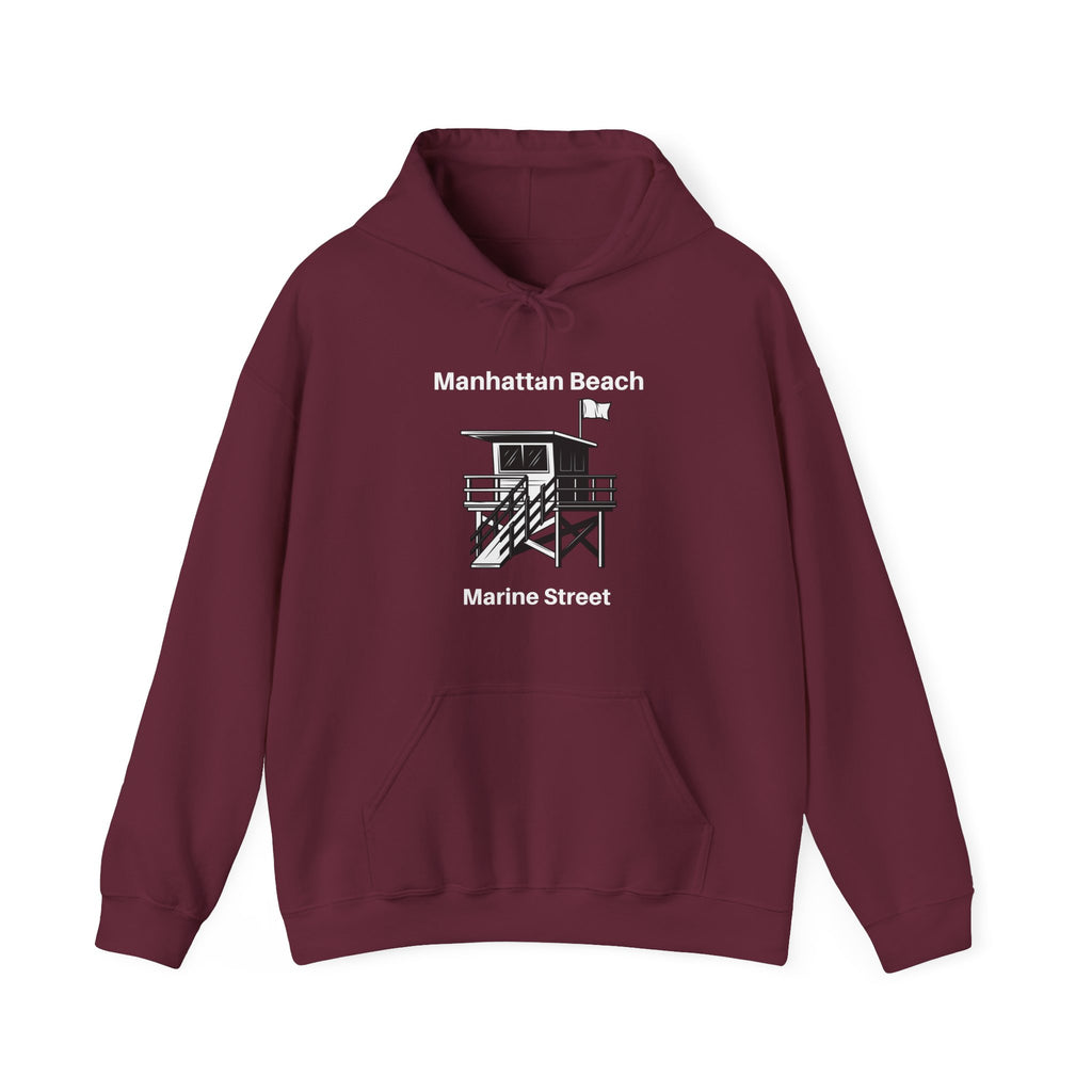 Manhattan Beach California Marine Street Unisex Heavy Blend™ Hooded Sweatshirt