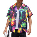 The Cocktail Men's All Over Print Hawaiian Shirt Made In USA Ships to USA Only
