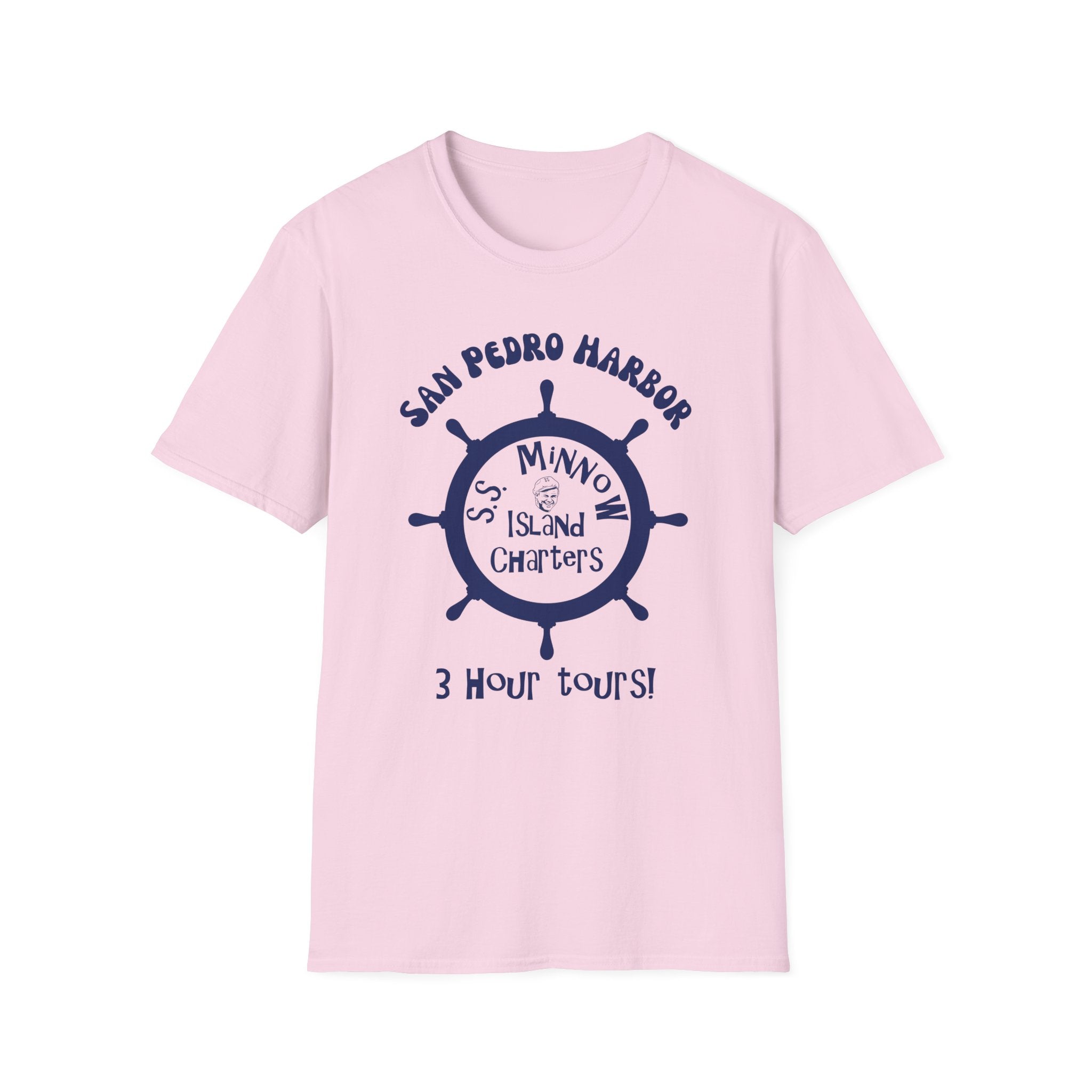 San Pedro Harbor Ship Wheel T-Shirt | SS Minnow Island Charters